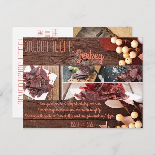 Zakelijke Adverteren Kaart Cotton Branch op Dark W (Voorkant / Achterkant)