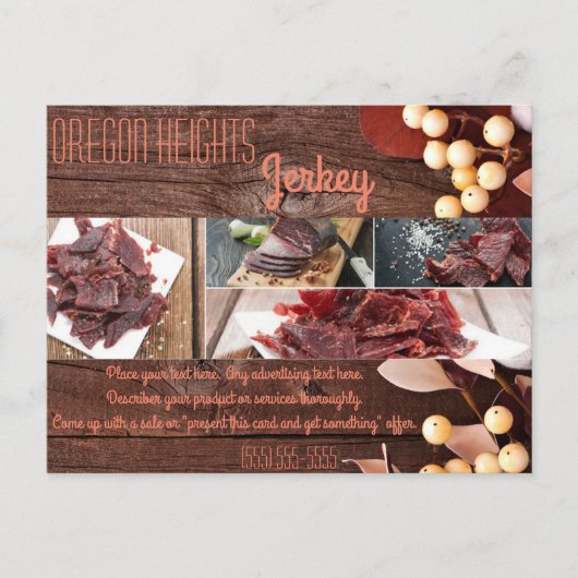 Zakelijke Adverteren Kaart Cotton Branch op Dark W (Voorkant)