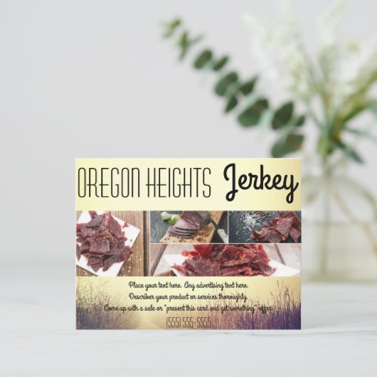 Zakelijke Adverteren Kaart Sunrise Pathway Walkway (Staand voorkant)