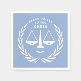 Zakelijke afstudeer servetten voor advocaten