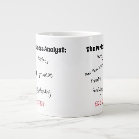 Zakelijke analist voor de Mok van koffie (Voorkant)