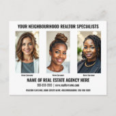 Zakelijke ansichtkaart sjabloon 5 foto DIY makelaa Briefkaart (Voorkant)