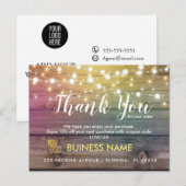 Zakelijke ansichtkaart voor promotie dank u aankondigingskaart (Voorkant / Achterkant)