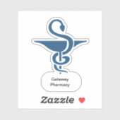 Zakelijke apotheek Symbool Vorm Sticker (Vel)