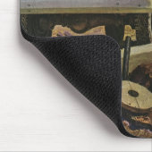 Zakelijke architect bouwer aannemer uit het verled muismat (Hoek)