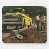 Zakelijke architect bouwer aannemer uit het verled muismat (Voorkant)