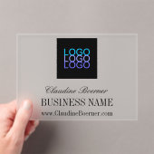 Zakelijke artiest Crafter Logo Betaalbaar Acryl Acryl Uitnodigingen (Insitu (Draagbaar))