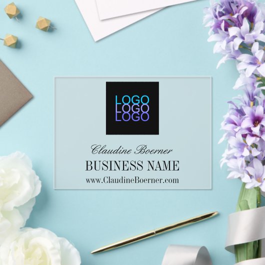 Zakelijke artiest Crafter Logo Betaalbaar Acryl Acryl Uitnodigingen (Insitu (Huwelijk))