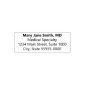 Zakelijke artsen Naam & Specialiteit Retouradres Zelfinktende Stempel (Design)