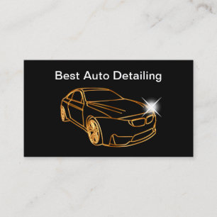 Zakelijke Auto Detailing Visitekaartje Sjabloon