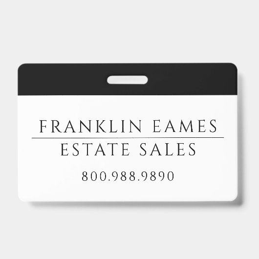 Zakelijke badge (Voorkant)