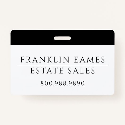 Zakelijke badge (Voorkant)