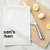 Zakelijke bakkerij aanpassen voor aangepaste naam theedoek (Quarter Fold)