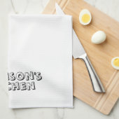 Zakelijke bakkerij aanpassen voor aangepaste naam theedoek (Quarter Fold)