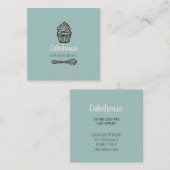 Zakelijke bakkerij, afneembaar Visitekaartje (Voorkant / Achterkant)