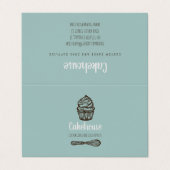 Zakelijke bakkerij, afneembaar Visitekaartje (Buitenkant ongevouwen)