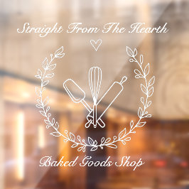 Zakelijke bakkerij-bakkerij aanpassen raamsticker