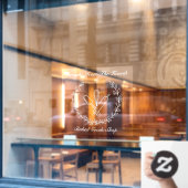 Zakelijke bakkerij-bakkerij aanpassen raamsticker (Cafe Raam)