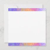 Zakelijke bedankkaart Heldere Kleurrijke Kunst (Achterkant)