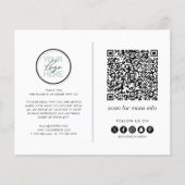 Zakelijke bedankkaart QR-code Flyer (Voorkant)