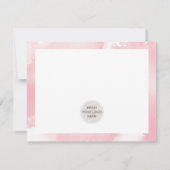 ZAKELIJKE BEDANKT moderne waterverf  roze LOGO (Achterkant)