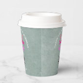 Zakelijke Bedankt Textuur Kijk Telefoon Logo QR Co Papieren Bekers (Rechts)