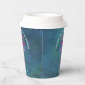 Zakelijke Bedankt Textuur Kijk Telefoon Logo QR Co Papieren Bekers (Rechts)