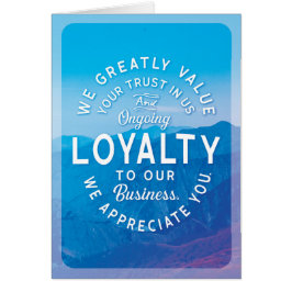 Zakelijke Bedankt van klanten voor uw loyaliteit e