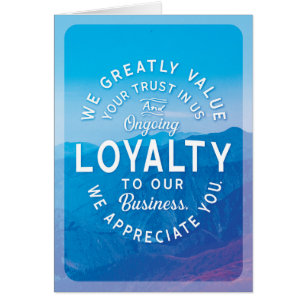 Zakelijke Bedankt van klanten voor uw loyaliteit e