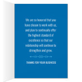 Zakelijke Bedankt van klanten voor uw loyaliteit e (Binnen (Rechts))