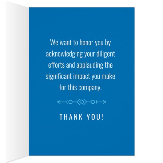 Zakelijke Bedankt van klanten voor uw loyaliteit e (Binnen (Rechts))