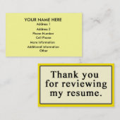  zakelijke bedankt visitekaartje (Voorkant / Achterkant)