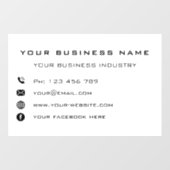 Zakelijke Bedrijfs Promotionele Gepersonaliseerde  Raamsticker (Vel)