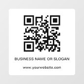Zakelijke bedrijfs QR-code voor professionals Raamsticker (Vel)
