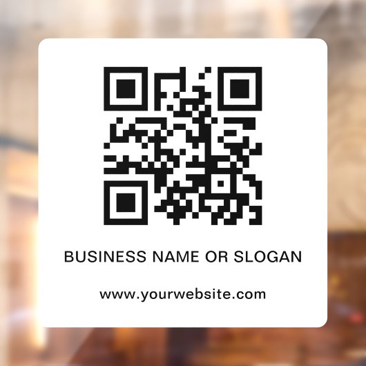 Zakelijke bedrijfs QR-code voor professionals Raamsticker (Vel 2)