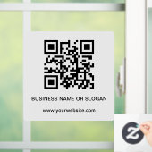 Zakelijke bedrijfs QR-code voor professionals Raamsticker (Huis)
