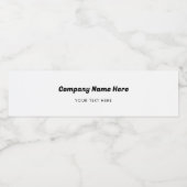 Zakelijke bedrijfsnaam & tekst Klantcadeaus Waterfles Etiket (Enkel label)