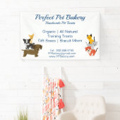 Zakelijke benodigdheden voor huisdierensnacks spandoek (Insitu)