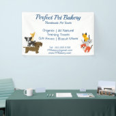 Zakelijke benodigdheden voor huisdierensnacks spandoek (Beurs)