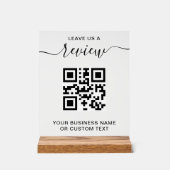Zakelijke beoordeling met QR-code Acryl Bord (Voorkant)