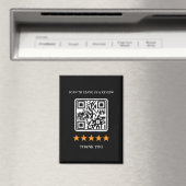Zakelijke beoordelingslink QR-code 2,5" x 3,5" Magneet (Insitu (Vaatwasser))