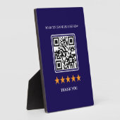 Zakelijke beoordelingslink QR-code 5" x 7" Fotoplaat (Zijkant)