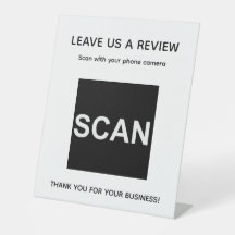 Zakelijke beoordelingslink QR-code tellerbord