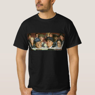 Zakelijke beroepen, vintage patriottisch patriotti t-shirt
