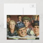 Zakelijke bezettingen,  patriottisch patriottisme briefkaart (Voorkant / Achterkant)