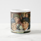 Zakelijke bezettingen,  patriottisch patriottisme grote koffiekop (Voorkant)