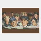 Zakelijke bezettingen,  patriottisch patriottisme inpakpapier vel (Voorkant 3)