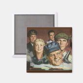 Zakelijke bezettingen,  patriottisch patriottisme magneet (Voorkant / Achterkant)