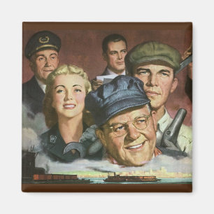 Zakelijke bezettingen,  patriottisch patriottisme magneet