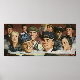 Zakelijke bezettingen,  patriottisch patriottisme poster